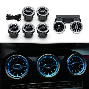 Car Front and Rear Turbo Ac Vent Outlet Air Conditioning Turbine Air Vent for Mercedes Benz C-class W205 GLC X253