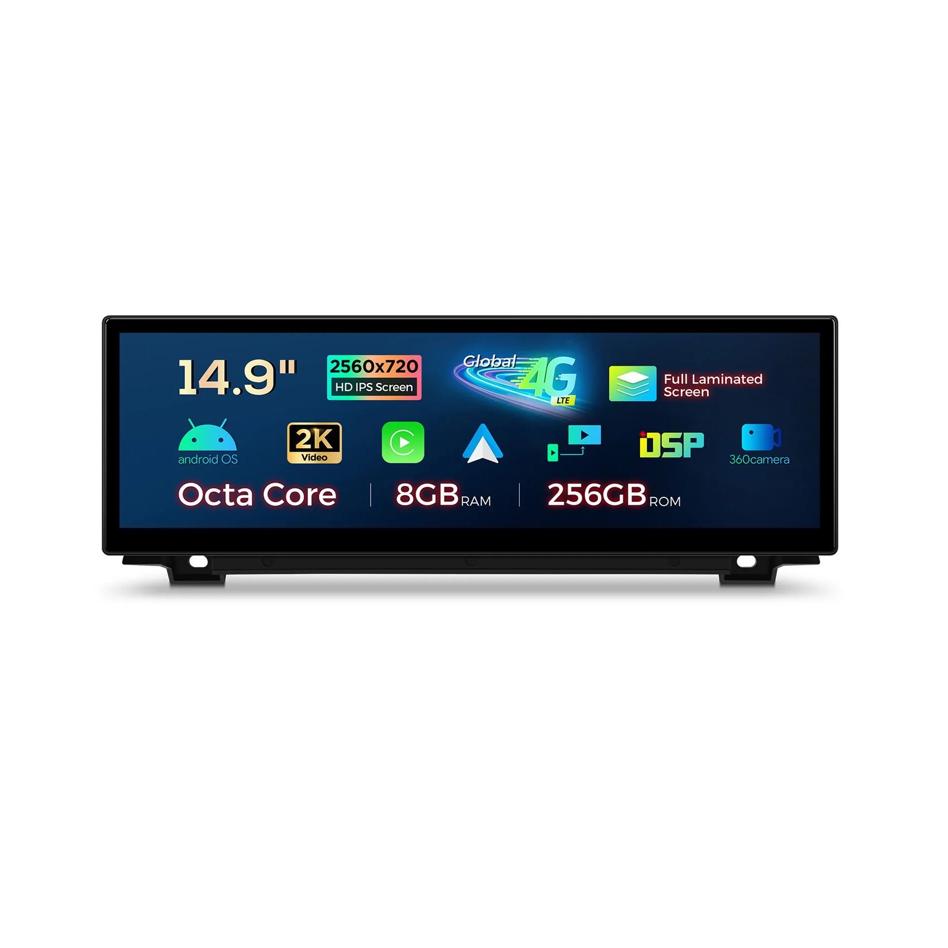 BMW | 5 Series | Android OS & OEM system | Octa-core | 8GB RAM & 256GB ROM | Global 4G LTE | QLBX44FVCI