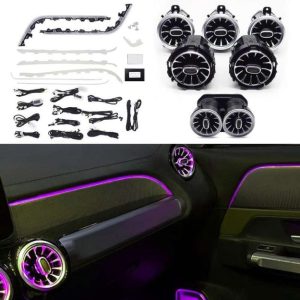 For Mercedes-Benz GLB W247 Front and Rear Turbo air Vents Ambient Lighting and 64-color Mood Lighting